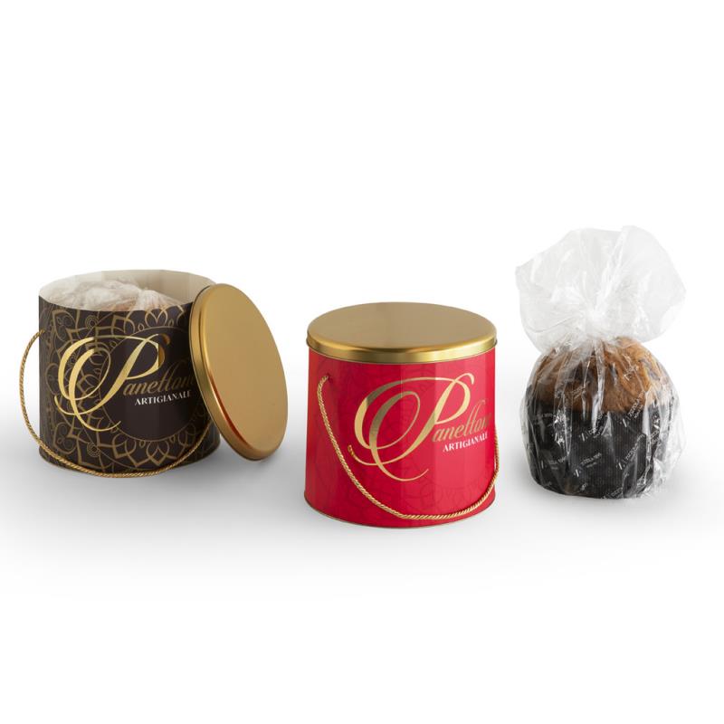 image Nuove scatole per il confezionamento di panettoni, alti o bassi, da 1 kg. (3459)