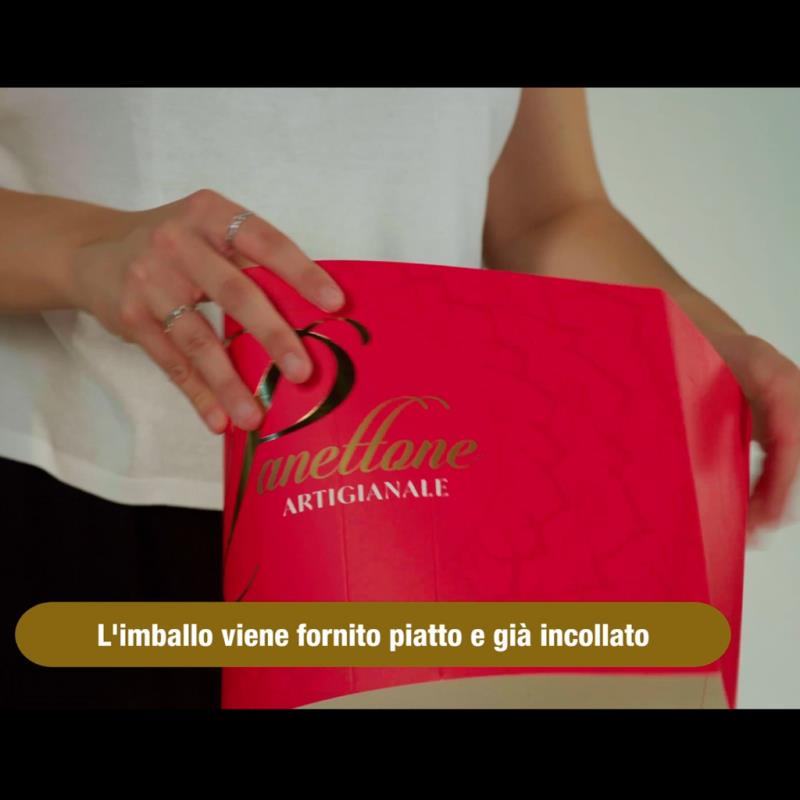 image Nuove scatole per il confezionamento di panettoni, alti o bassi, da 1 kg. (3459)