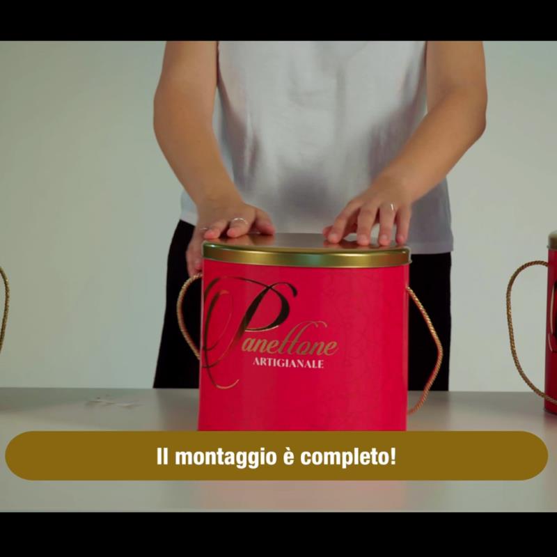 image Nuove scatole per il confezionamento di panettoni, alti o bassi, da 1 kg. (3459)